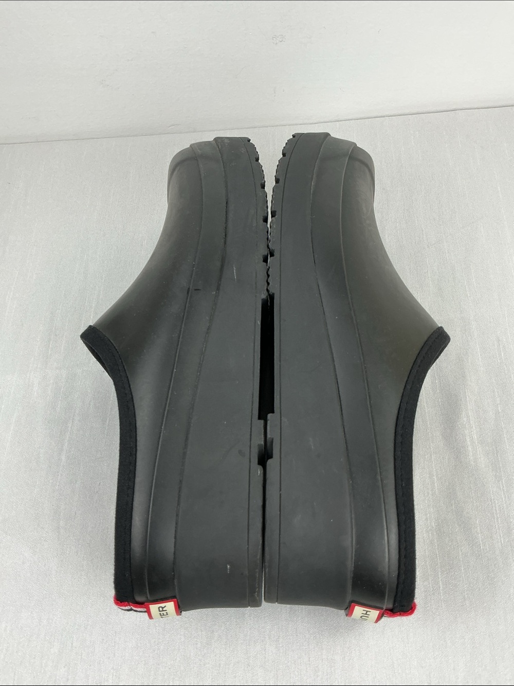 Hunter Black Platform Clogs - Picture 6 of 9